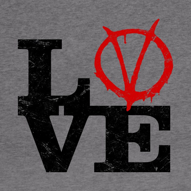 Love V for Vendetta by Coccomedian